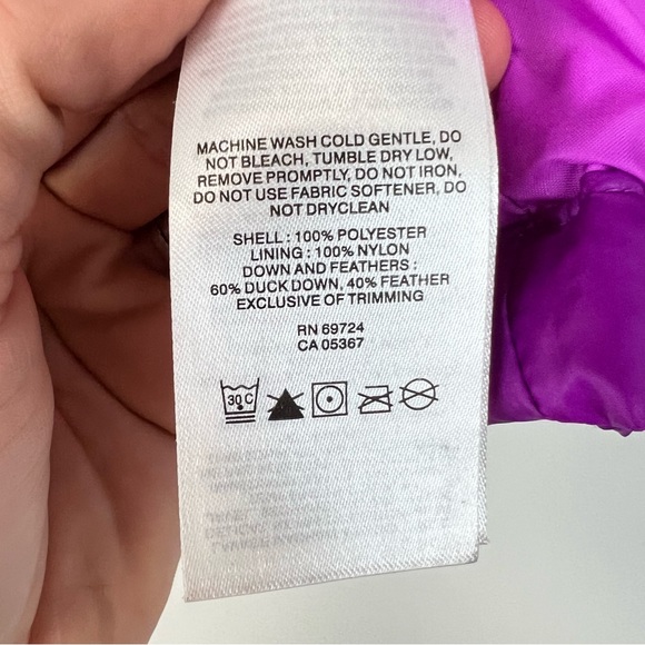 Columbia Girls Magenta Pink Puffer Jacket Size L 14-16 - Picture 5 of 8